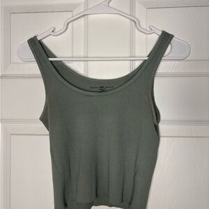 Brandy Melville Sage Ribbed Tank Top